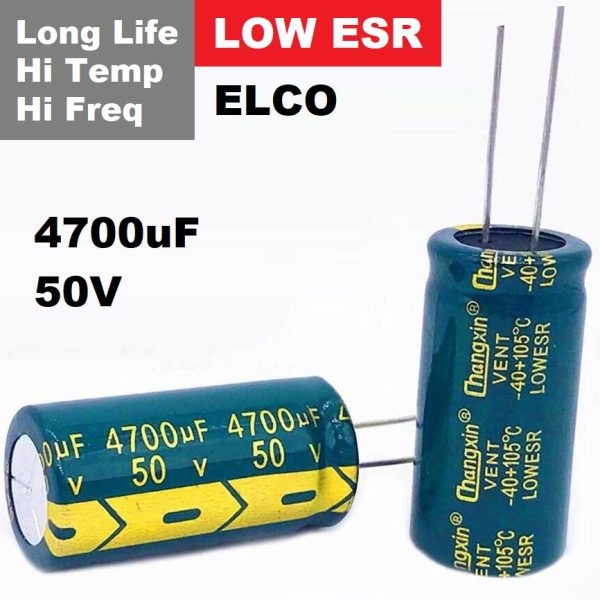 ELCO LOW ESR Original Capacitor ELKO 4700uF 50V