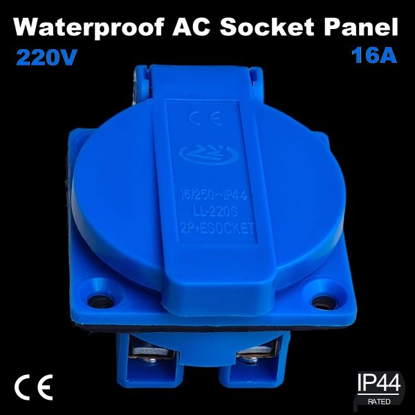 Stop Kontak Waterproof Soket AC Outdoor Panel Box Outlet Socket Genset