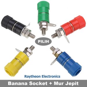 Banana Plug Female Socket Konektor Soket Speaker Jack Terminal Jepit 4